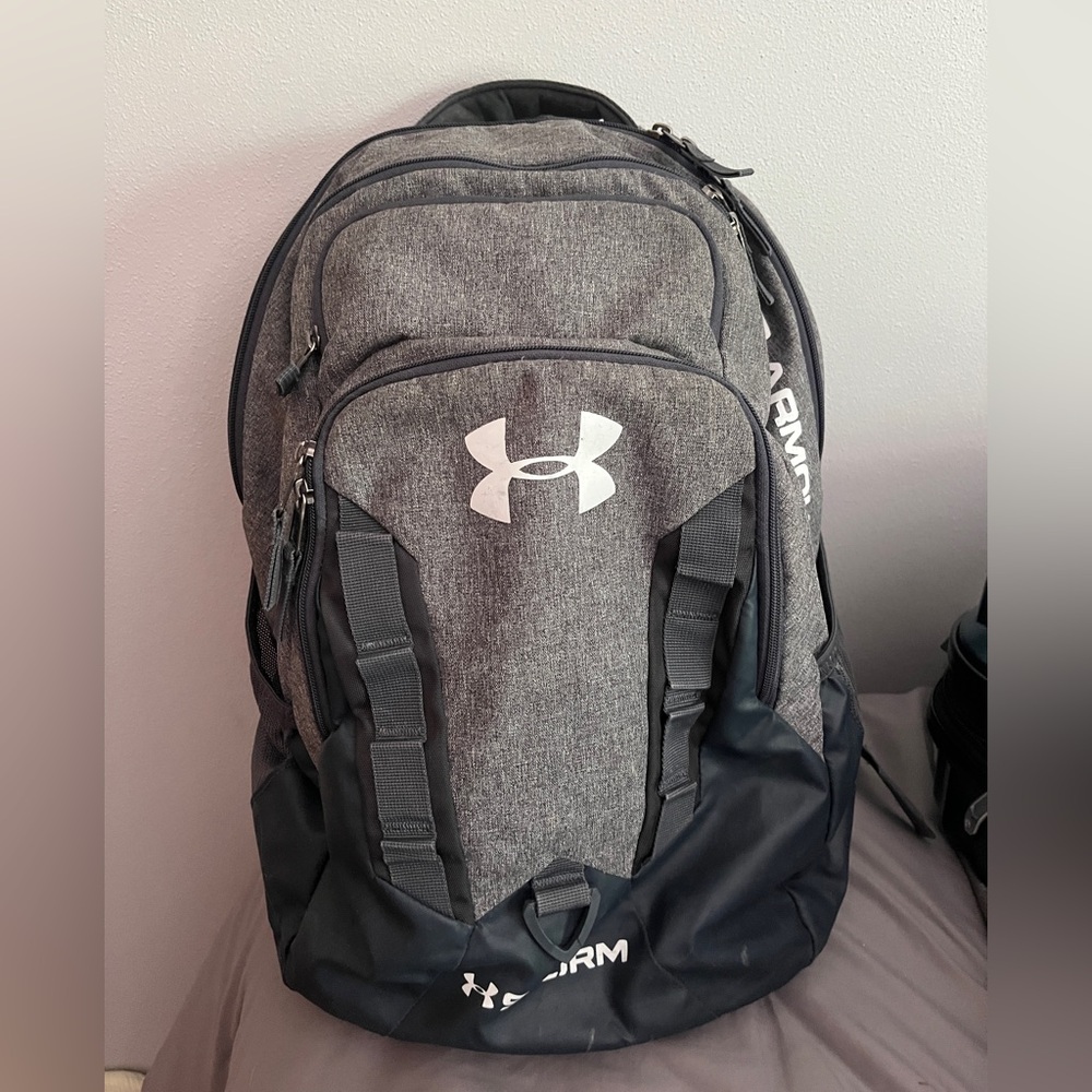 Under Armour Gray and Black Athletic Backpack